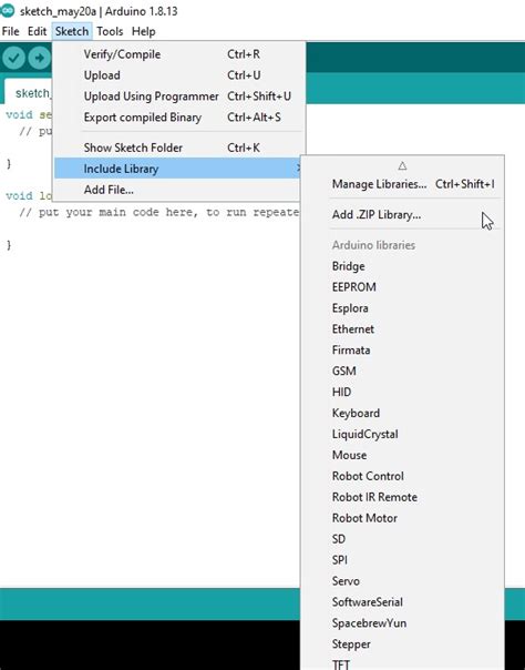In the Arduino IDE, choose Sketch/Include <b>Library</b> /Add Zip <b>Library</b> ; Navigate to the ZIP file, and click Open; Compatible Hardware:. . Hcpca9685 h library download